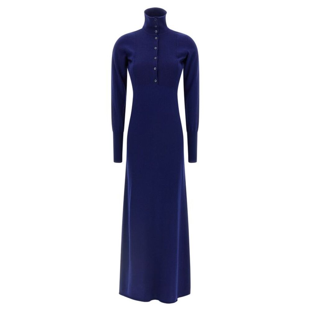 Tom Ford Blue Cashmere Long Women's Dress